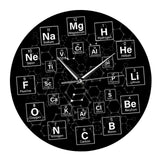 Maxbell Periodic Table of The Elements Wall Clock Mute for Living Room School Office