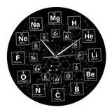 Maxbell Periodic Table of The Elements Wall Clock Mute for Living Room School Office