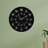 Maxbell Periodic Table of The Elements Wall Clock Mute for Living Room School Office