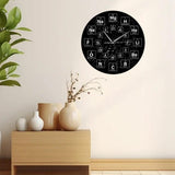 Maxbell Periodic Table of The Elements Wall Clock Mute for Living Room School Office