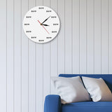 Maxbell The Time IS Now Wall Clock Motivational Clock for Office Kitchen Living Room white