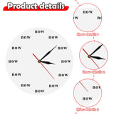 Maxbell The Time IS Now Wall Clock Motivational Clock for Office Kitchen Living Room white