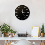 Maxbell The Time IS Now Wall Clock Motivational Clock for Office Kitchen Living Room black