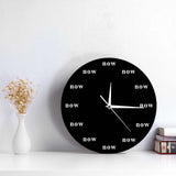 Maxbell The Time IS Now Wall Clock Motivational Clock for Office Kitchen Living Room black