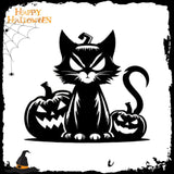 Maxbell Cat Silhouette Wall Decoration Metal Wall Art Decor for Living Room Hallway without Hat