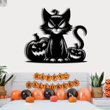 Maxbell Cat Silhouette Wall Decoration Metal Wall Art Decor for Living Room Hallway without Hat