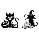 Maxbell Cat Silhouette Wall Decoration Metal Wall Art Decor for Living Room Hallway without Hat