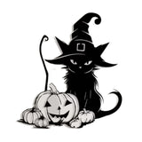 Maxbell Cat Silhouette Wall Decoration Metal Wall Art Decor for Living Room Hallway with Hat