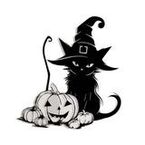 Maxbell Cat Silhouette Wall Decoration Metal Wall Art Decor for Living Room Hallway with Hat