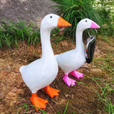 Maxbell Duck Sculpture Cartoon Gifts Standing Duck Key Holder for Bedroom Table Room