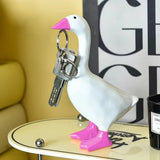 Maxbell Duck Sculpture Cartoon Gifts Standing Duck Key Holder for Bedroom Table Room