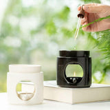 Maxbell Essential Oil Burner Decorative Cylindrical Fragrance Warmer Porcelain