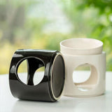 Maxbell Essential Oil Burner Decorative Cylindrical Fragrance Warmer Porcelain