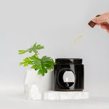 Maxbell Essential Oil Burner Decorative Cylindrical Fragrance Warmer Porcelain