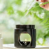 Maxbell Essential Oil Burner Decorative Cylindrical Fragrance Warmer Porcelain