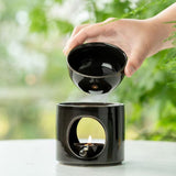 Maxbell Essential Oil Burner Decorative Cylindrical Fragrance Warmer Porcelain