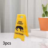 Maxbell 3Pcs Pet Vomit Caution Signs Novelty Prank Gifts for Home Living Room Shelf Dog