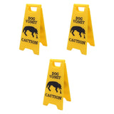 Maxbell 3Pcs Pet Vomit Caution Signs Novelty Prank Gifts for Home Living Room Shelf Dog