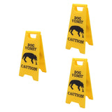 Maxbell 3Pcs Pet Vomit Caution Signs Novelty Prank Gifts for Home Living Room Shelf Dog