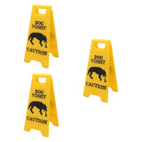 Maxbell 3Pcs Pet Vomit Caution Signs Novelty Prank Gifts for Home Living Room Shelf Dog