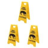 Maxbell 3Pcs Pet Vomit Caution Signs Novelty Prank Gifts for Home Living Room Shelf Dog