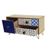 Maxbell Desktop Organizing Cabinet Sturdy MDF Drawer for Living Room Bedroom Kitchen