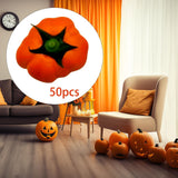 Maxbell 50Pcs Small Artificial Foam Pumpkins Fake Mini Faux Pumpkins 3.8cmx3.4cm