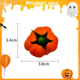 Maxbell 50Pcs Small Artificial Foam Pumpkins Fake Mini Faux Pumpkins 3.8cmx3.4cm