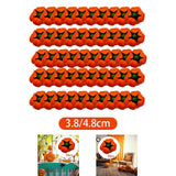 Maxbell 50Pcs Small Artificial Foam Pumpkins Fake Mini Faux Pumpkins 3.8cmx3.4cm