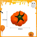 Maxbell 50Pcs Small Artificial Foam Pumpkins Fake Mini Faux Pumpkins 4.8cmx4.1cm