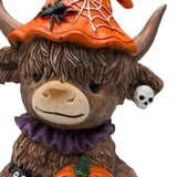 Maxbell Highland Cow Statue Resin Tabletop Ornament for Bedroom Living Room Entrance Style A