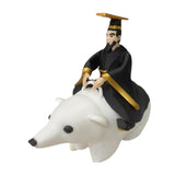 Maxbell Qin Shi Huang Statue Artwork Desk Ornament for Living Room Balcony Bookshelf