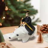 Maxbell Qin Shi Huang Statue Artwork Desk Ornament for Living Room Balcony Bookshelf