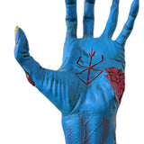 Maxbell Berserk Statue Hand God Figurine Resin Sculpture for Table Office Bedroom Blue