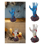 Maxbell Berserk Statue Hand God Figurine Resin Sculpture for Table Office Bedroom Blue
