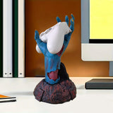Maxbell Berserk Statue Hand God Figurine Resin Sculpture for Table Office Bedroom Blue
