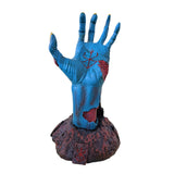 Maxbell Berserk Statue Hand God Figurine Resin Sculpture for Table Office Bedroom Blue