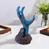 Maxbell Berserk Statue Hand God Figurine Resin Sculpture for Table Office Bedroom Blue