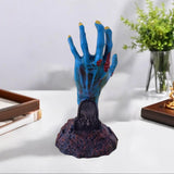 Maxbell Berserk Statue Hand God Figurine Resin Sculpture for Table Office Bedroom Blue