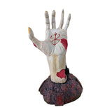Maxbell Berserk Statue Hand God Figurine Resin Sculpture for Table Office Bedroom White