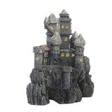 Maxbell Aquarium Castle Decor Medieval Hideouts Cave for Aquarium Reptile Betta Fish