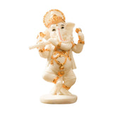 Maxbell Ganesh Figurine Resin Lord Ganesha Sculpture for Meditation Room White