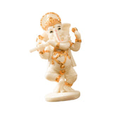 Maxbell Ganesh Figurine Resin Lord Ganesha Sculpture for Meditation Room White