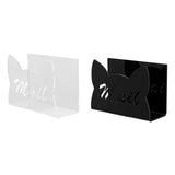 Maxbell Acrylic Mail Holder for Desk Mail Organizer for Notebook Bill Filling Wallet Clear