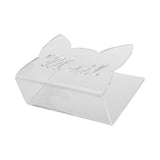 Maxbell Acrylic Mail Holder for Desk Mail Organizer for Notebook Bill Filling Wallet Clear