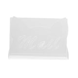 Maxbell Acrylic Mail Holder for Desk Mail Organizer for Notebook Bill Filling Wallet Clear