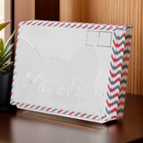 Maxbell Acrylic Mail Holder for Desk Mail Organizer for Notebook Bill Filling Wallet Clear