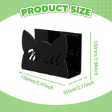 Maxbell Acrylic Mail Holder for Desk Mail Organizer for Notebook Bill Filling Wallet Black