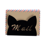Maxbell Acrylic Mail Holder for Desk Mail Organizer for Notebook Bill Filling Wallet Black
