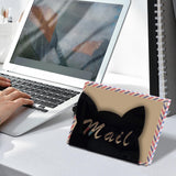 Maxbell Acrylic Mail Holder for Desk Mail Organizer for Notebook Bill Filling Wallet Black